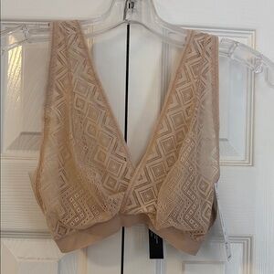 583 DKNY Beige Lace Bra